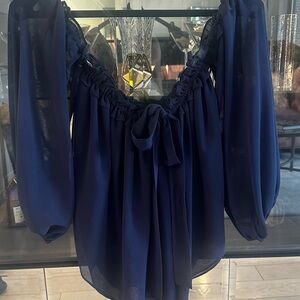 Navy Misa Los Angeles Livey top